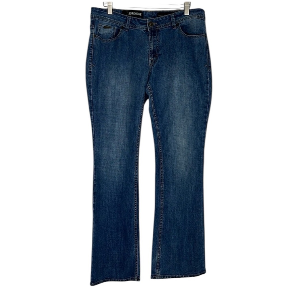 Jordache Bootcut Medium Wash with Button Flap Back Pockets Size 12